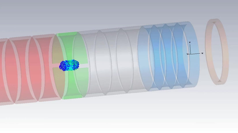 Antiproton trapped in electrostatic trap